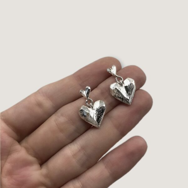 Boucles d'oreilles Maxi Coeurs Solides